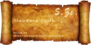 Steinberg Zsolt névjegykártya